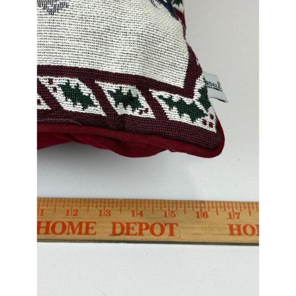 Riverdale Santa Claus Tapestry Throw Pillow 16”x16” Christmas uSA VTG - Picture 4 of 6